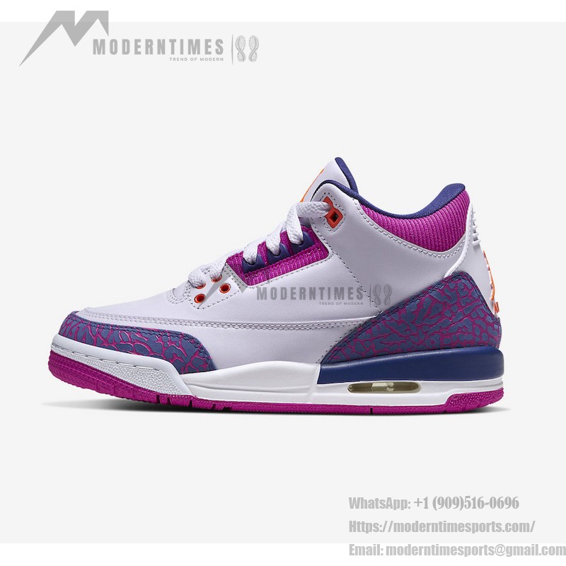 Air Jordan 3 Retro Barely Grape Classic Casual Sneakers Limited Edition Air Jordan 3 Retro Barely Grape Classic Casual Sneakers 441140-500