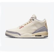 Limited Edition Air Jordan 3 "Muslin" Classic Casual Sneakers DH7139-100