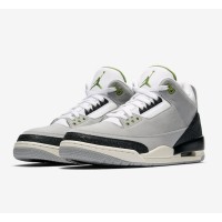 Limited Edition Air Jordan 3 Tinker “Chlorophyll” Classic Casual Sneakers 136064-006