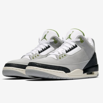 限定版 エア ジョーダン 3 Tinker “Chlorophyll” クラシック カジュアル スニーカー 136064-006