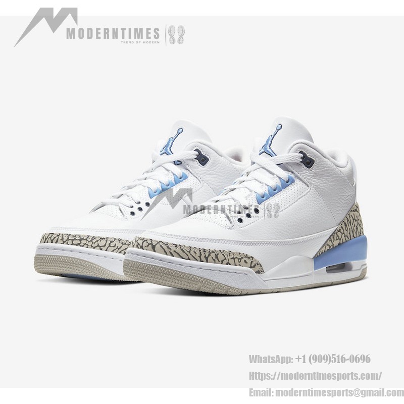 限定版 Air Jordan 3 Retro "UNC" ノースカロライナブルー クラシックカジュアルスニーカー CT8532-104 Air Jordan 3 Retro "UNC" ノースカロライナブルークラシックカジュアルスニーカー