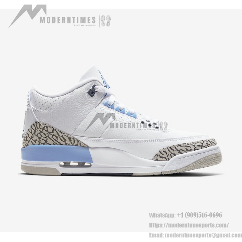 限定版 Air Jordan 3 Retro "UNC" ノースカロライナブルー クラシックカジュアルスニーカー CT8532-104 Air Jordan 3 Retro "UNC" ノースカロライナブルークラシックカジュアルスニーカー