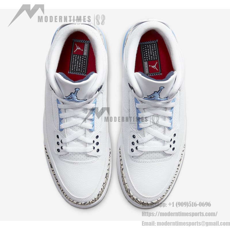 限定版 Air Jordan 3 Retro "UNC" ノースカロライナブルー クラシックカジュアルスニーカー CT8532-104 Air Jordan 3 Retro "UNC" ノースカロライナブルークラシックカジュアルスニーカー
