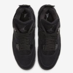 エアジョーダン 4 "ブラックキャット" クラシックオールブラック CU1110-010 エアジョーダン 4 "ブラックキャット" オールブラッククラシックスニーカーのサイドビュー