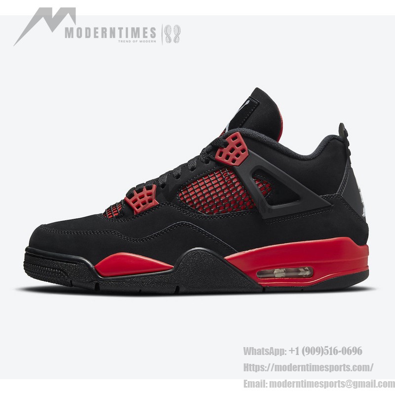 Air Jordan 4 Retro Red Thunder CT8527-016 スニーカー Air Jordan 4 Retro Red Thunder CT8527-016 スニーカー - 大胆な赤黒デザイン
