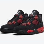 Air Jordan 4 Retro Red Thunder CT8527-016 スニーカー Air Jordan 4 Retro Red Thunder CT8527-016 スニーカー - 大胆な赤黒デザイン