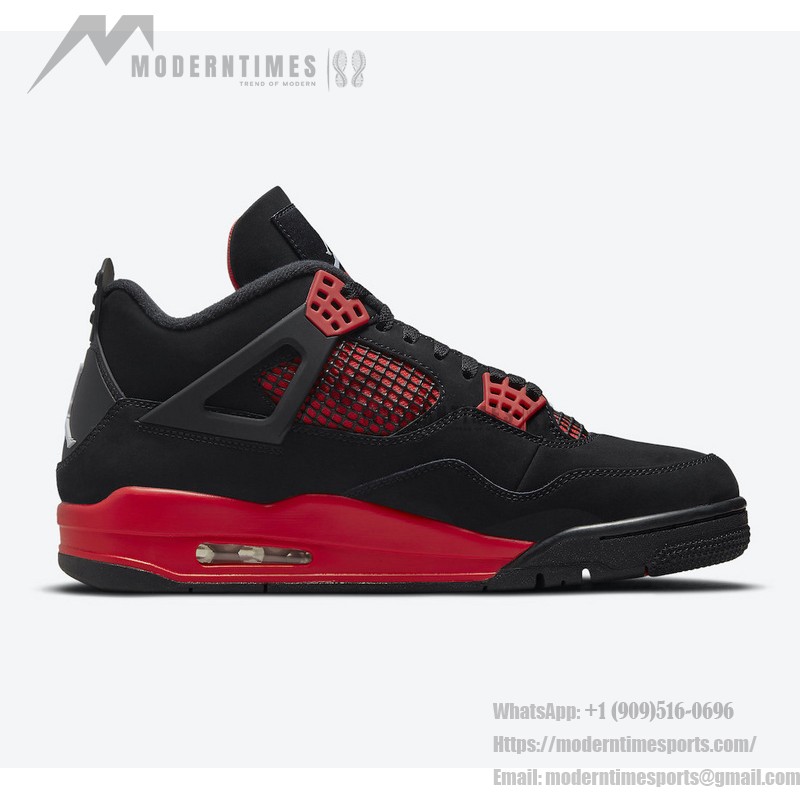 Air Jordan 4 Retro Red Thunder CT8527-016 スニーカー Air Jordan 4 Retro Red Thunder CT8527-016 スニーカー - 大胆な赤黒デザイン