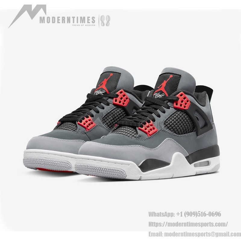 Air Jordan 4 Infrared DH6927-061 スニーカー Air Jordan 4 Infrared DH6927-061 スニーカー - クラシックな黒と鮮やかなインフラレッドアクセント