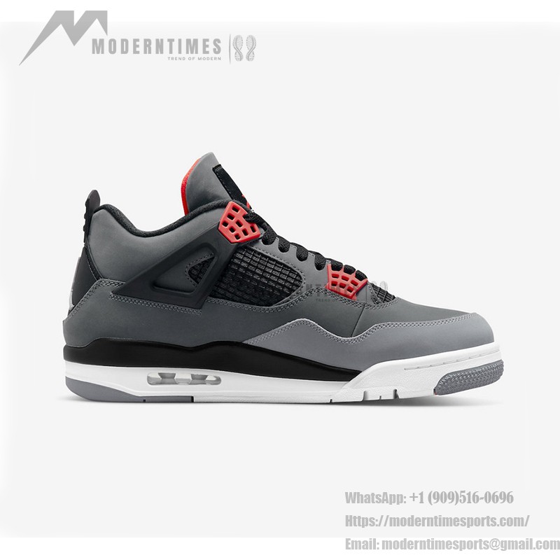 Air Jordan 4 Infrared DH6927-061 スニーカー Air Jordan 4 Infrared DH6927-061 スニーカー - クラシックな黒と鮮やかなインフラレッドアクセント
