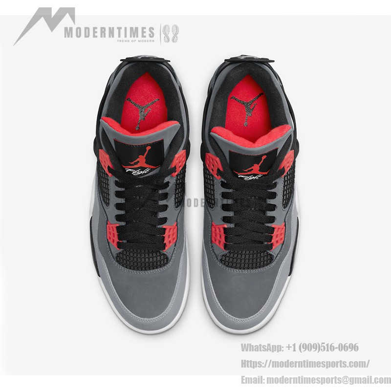 Air Jordan 4 Infrared DH6927-061 スニーカー Air Jordan 4 Infrared DH6927-061 スニーカー - クラシックな黒と鮮やかなインフラレッドアクセント