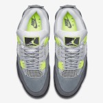 Air Jordan 4 Retro SE Neon 95 CT5342-007 - グレーとネオンのアクセント グレーとネオンの Air Jordan 4 Retro SE Neon 95 CT5342-007 スニーカー