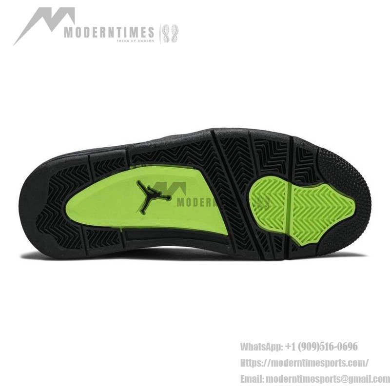 Air Jordan 4 Retro SE Neon 95 CT5342-007 - グレーとネオンのアクセント グレーとネオンの Air Jordan 4 Retro SE Neon 95 CT5342-007 スニーカー