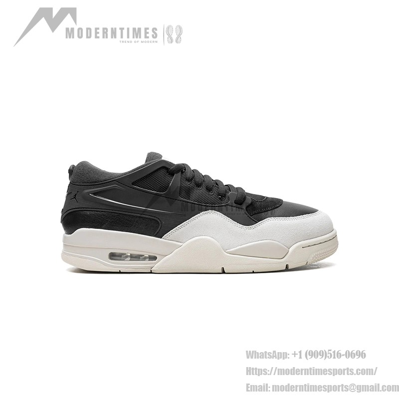 Air Jordan 4 RM "Black Sail" FQ7939-001 - ローカットストリートウェアスニーカー Air Jordan 4 RM "Black Sail" FQ7939-001 ブラックとホワイトのローカットスニーカー