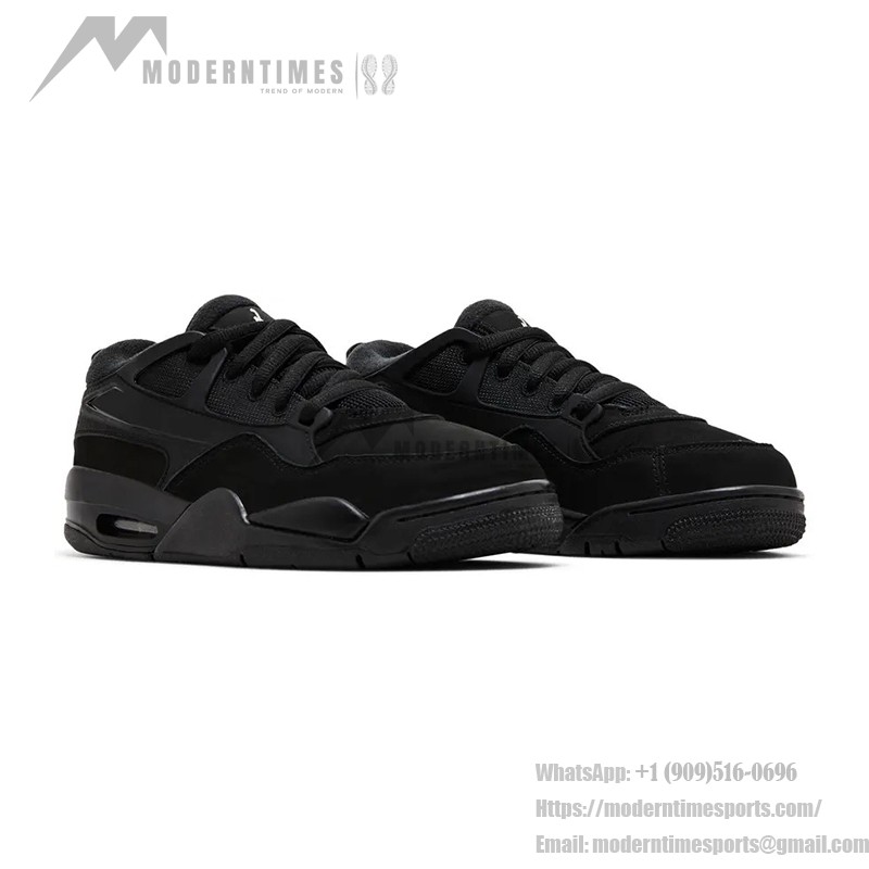 Air Jordan 4 RM GS "Black Cat" FQ7938-004 - オールブラックストリートウェアスニーカー Air Jordan 4 RM GS "Black Cat" FQ7938-004 オールブラックローカットスニーカー