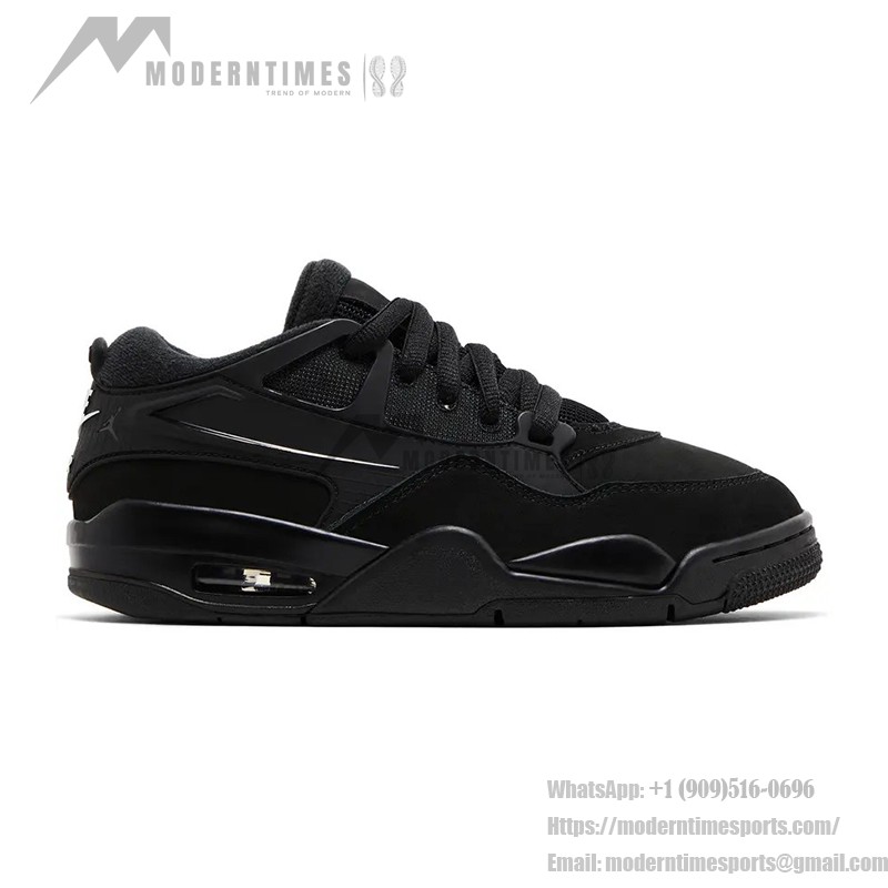 Air Jordan 4 RM GS "Black Cat" FQ7938-004 - オールブラックストリートウェアスニーカー Air Jordan 4 RM GS "Black Cat" FQ7938-004 オールブラックローカットスニーカー