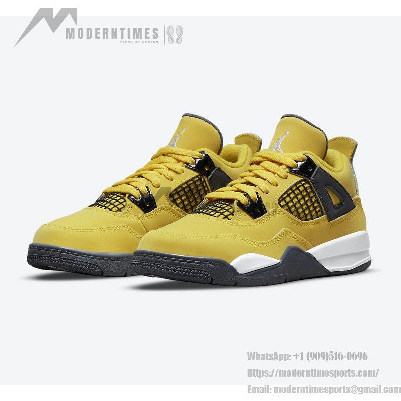 Air Jordan 4 Retro Lightning 2021 CT8527-700 スニーカー Air Jordan 4 Retro Lightning 2021 CT8527-700 スニーカー - クラシックな黄色と黒のデザイン