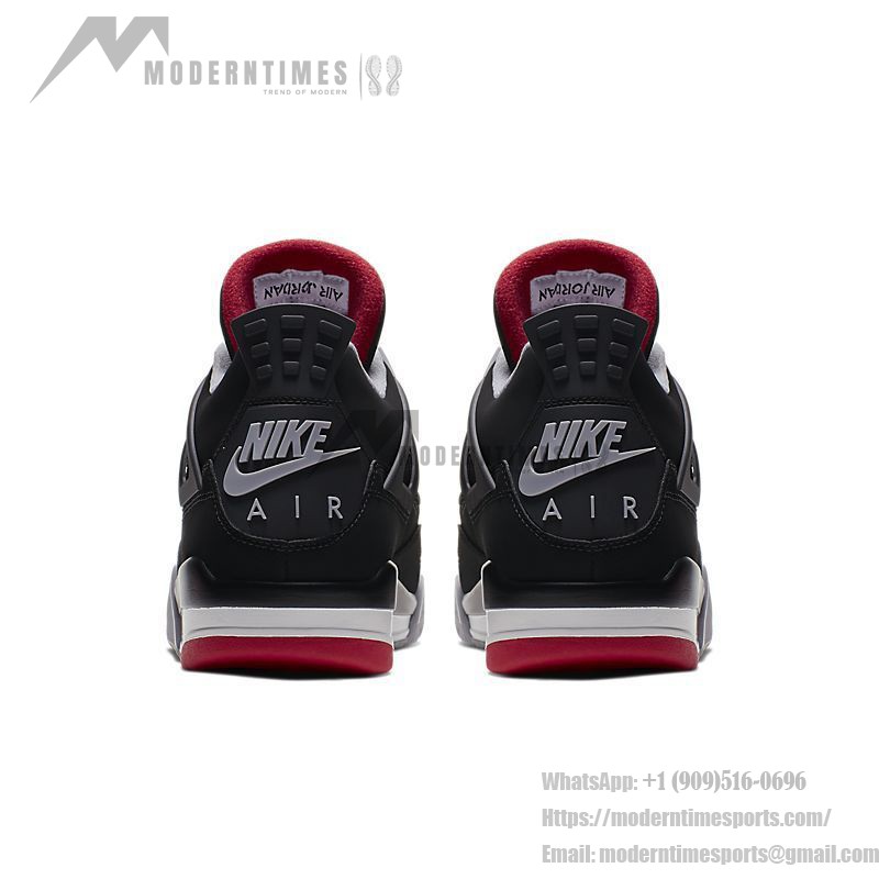 Air Jordan 4 Retro OG Bred 2019 308497-060 スニーカー Air Jordan 4 Retro OG Bred 2019 308497-060 スニーカー - クラシックな黒と赤のデザイン