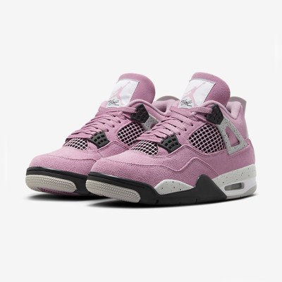 Air Jordan 4 Retro AQ9129-501 オーキッド トレンディなレトロスニーカー 快適なユニセックスデザイン