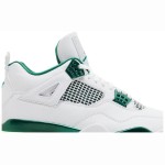 Air Jordan 4 FQ8138-103 White and Oxidized Green Shoes Air Jordan 4 FQ8138-103 White and Oxidized Green Sneakers Front View