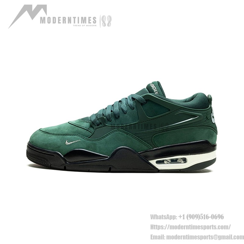 Air Jordan 4 x Nigel Sylvester "Pro Green" HF4334-300 - コラボフォレストグリーンスニーカー Air Jordan 4 x Nigel Sylvester "Pro Green" HF4334-300 フォレストグリーンのローカットスニーカー