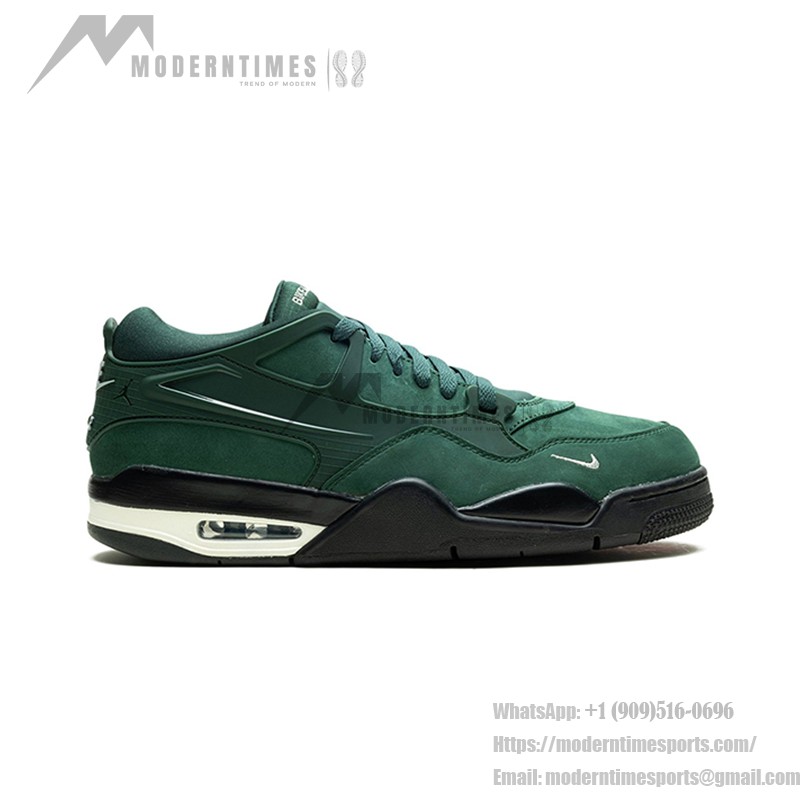 Air Jordan 4 x Nigel Sylvester "Pro Green" HF4334-300 - コラボフォレストグリーンスニーカー Air Jordan 4 x Nigel Sylvester "Pro Green" HF4334-300 フォレストグリーンのローカットスニーカー