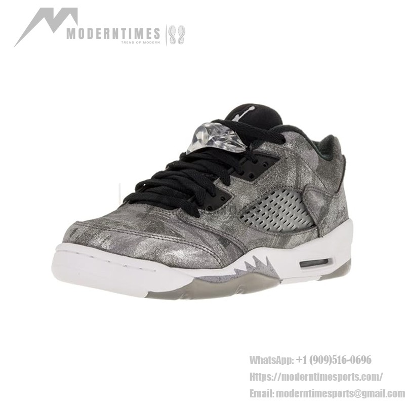 Air Jordan 5 Retro Low GG 819951-003 メタリックカモスニーカー、反射タン＆クリアソール