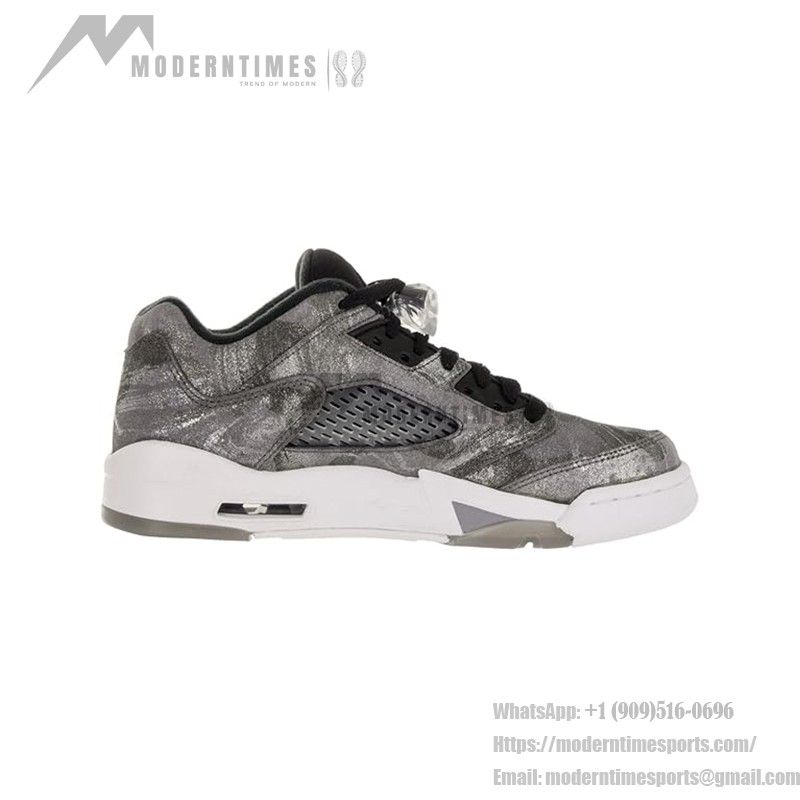 Air Jordan 5 Retro Low GG 819951-003 メタリックカモスニーカー、反射タン＆クリアソール
