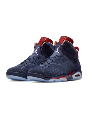 Air Jordan 6 "ネイビー/レッド" CI6293-416 | メンズ/ウィメンズハイカットバスケットボールスニーカー | 快適でスタイリッシュ、限定版