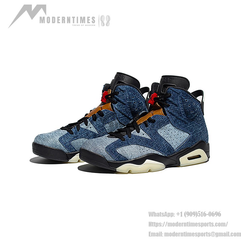 Air Jordan 6 Retro 'Denim' – アイコニックなブルー&ブラックスニーカー Air Jordan 6 Retro 'Denim' CT5350-401 – プレミアムなブルーデニムスニーカー