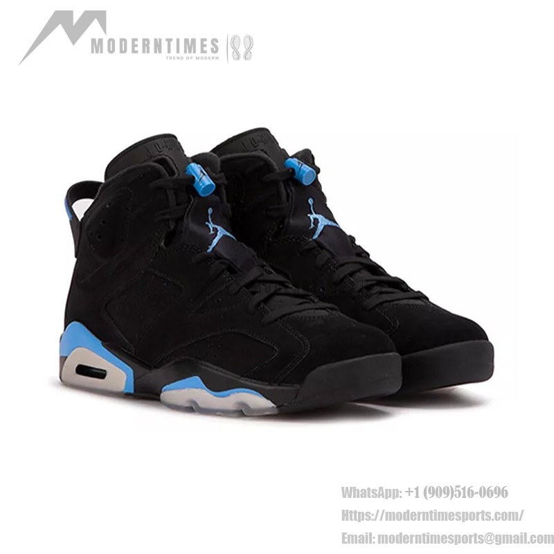 Air Jordan 6 Retro 'UNC Black University Blue' – アイコニックなバスケットボールシューズ Air Jordan 6 Retro 'UNC Black University Blue' 384665-006 – ブラック&ブルーバスケットボールシューズ