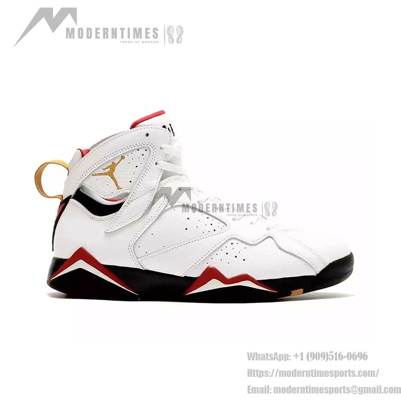 Air Jordan 7 Retro "Cardinal" 304774-104 - クラシックなレトロバスケットシューズ Air Jordan 7 Retro "Cardinal" 304774-104 ホワイトとレッドのハイカットスニーカー