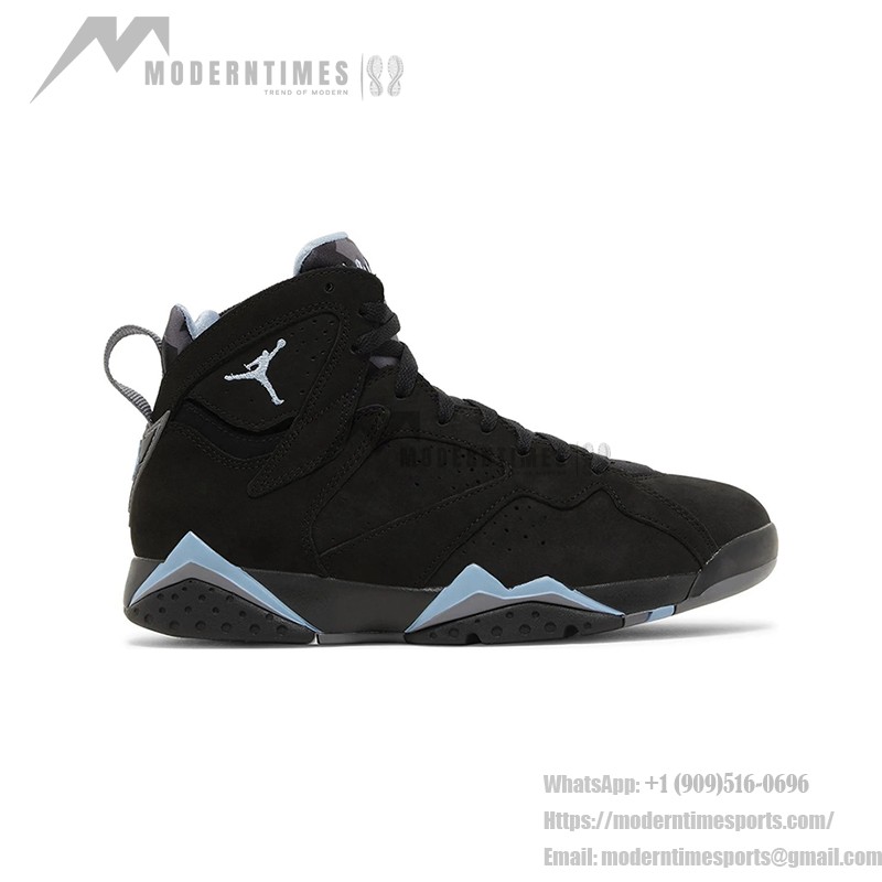 Air Jordan 7 Retro "Chambray" CU9307-004 - レトロなハイカットスニーカー Air Jordan 7 Retro "Chambray" CU9307-004 ブラックとブルーのハイカットスニーカー