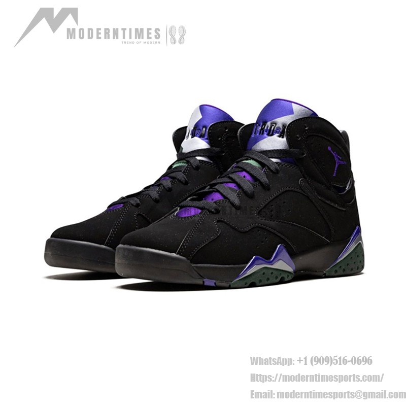 Air Jordan 7 Retro GS "Ray Allen" 304774-053 - レトロバスケットシューズ Air Jordan 7 Retro GS "Ray Allen" 304774-053 ブラックとパープルのハイカットスニーカー