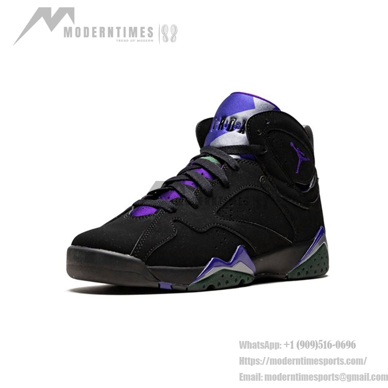 Air Jordan 7 Retro GS "Ray Allen" 304774-053 - レトロバスケットシューズ Air Jordan 7 Retro GS "Ray Allen" 304774-053 ブラックとパープルのハイカットスニーカー