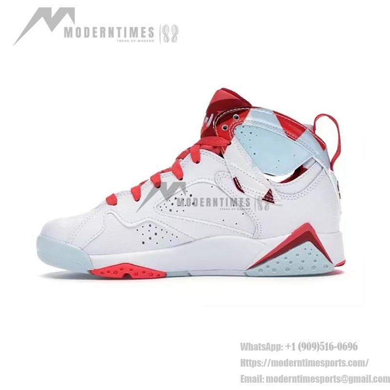 Air Jordan 7 Retro "Topaz Mist" 442960-104 - スタイリッシュなレトロスニーカー Air Jordan 7 Retro "Topaz Mist" 442960-104 ホワイト、レッド、ブルーのハイカットスニーカー