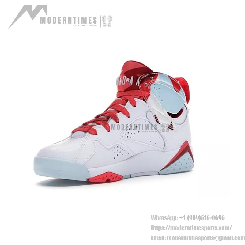 Air Jordan 7 Retro "Topaz Mist" 442960-104 - スタイリッシュなレトロスニーカー Air Jordan 7 Retro "Topaz Mist" 442960-104 ホワイト、レッド、ブルーのハイカットスニーカー