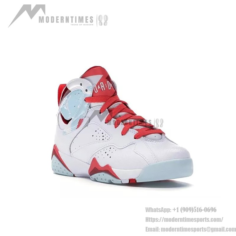 Air Jordan 7 Retro "Topaz Mist" 442960-104 - スタイリッシュなレトロスニーカー Air Jordan 7 Retro "Topaz Mist" 442960-104 ホワイト、レッド、ブルーのハイカットスニーカー