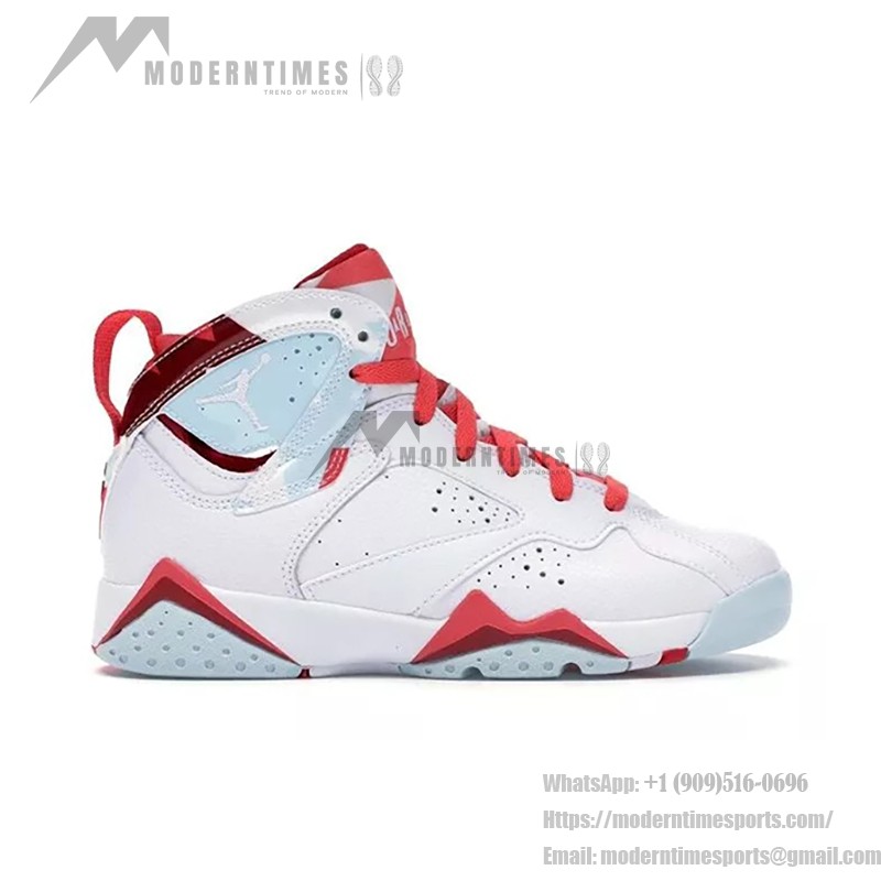 Air Jordan 7 Retro "Topaz Mist" 442960-104 - スタイリッシュなレトロスニーカー Air Jordan 7 Retro "Topaz Mist" 442960-104 ホワイト、レッド、ブルーのハイカットスニーカー