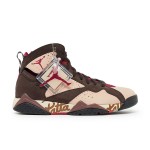 Air Jordan 7 Retro x Patta "Shimmer" - レトロコラボバスケットボールシューズ Air Jordan 7 Retro x Patta "Shimmer" AT3375-200 ピンクとブラウンのハイカットスニーカー