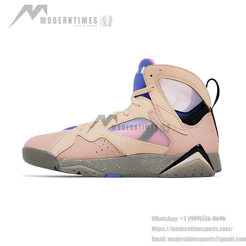 Air Jordan 7 SE "Sapphire" - レトロバスケットボールシューズ Air Jordan 7 SE "Sapphire" DJ2636-204 ピンクとサファイアのハイカットスニーカー