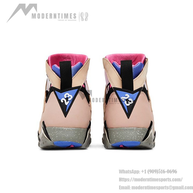 Air Jordan 7 SE "Sapphire" - レトロバスケットボールシューズ Air Jordan 7 SE "Sapphire" DJ2636-204 ピンクとサファイアのハイカットスニーカー
