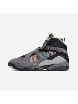 Air Jordan 8 N7 "Pendleton" CQ9601-001 - Grey High-Top Basketball Sneakers with Tribal Patterns, Classic and Durable
