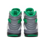 Air Jordan 8 PE "Pure Platinum" 1300-135 レトロハイカットシューズ Air Jordan 8 PE "Pure Platinum" 1300-135 ホワイトとグリーンのハイカットスニーカー
