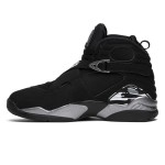 Air Jordan 8 Retro "Chrome" 305381-003 - レトロバスケットシューズ Air Jordan 8 Retro "Chrome" ブラックとシルバーのハイカットスニーカー