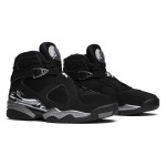 Air Jordan 8 Retro "Chrome" 305381-003 - レトロバスケットシューズ Air Jordan 8 Retro "Chrome" ブラックとシルバーのハイカットスニーカー