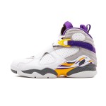Air Jordan 8 Retro "Kobe Bryant" PE 305381-107 - レイカーズトリビュート Air Jordan 8 Retro Kobe Bryant PE ホワイト パープル ゴールドスニーカー