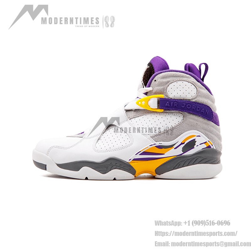 Air Jordan 8 Retro "Kobe Bryant" PE 305381-107 - レイカーズトリビュート Air Jordan 8 Retro Kobe Bryant PE ホワイト パープル ゴールドスニーカー