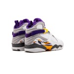 Air Jordan 8 Retro "Kobe Bryant" PE 305381-107 - レイカーズトリビュート Air Jordan 8 Retro Kobe Bryant PE ホワイト パープル ゴールドスニーカー