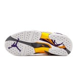 Air Jordan 8 Retro "Kobe Bryant" PE 305381-107 - レイカーズトリビュート Air Jordan 8 Retro Kobe Bryant PE ホワイト パープル ゴールドスニーカー
