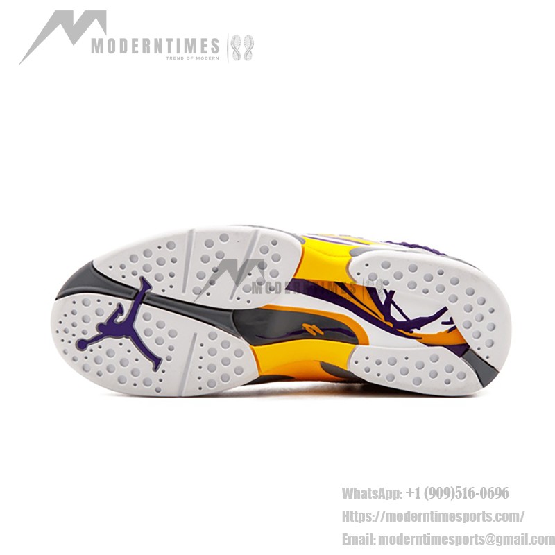 Air Jordan 8 Retro "Kobe Bryant" PE 305381-107 - レイカーズトリビュート Air Jordan 8 Retro Kobe Bryant PE ホワイト パープル ゴールドスニーカー